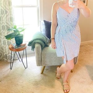 Pin-Striped Slimming Dress